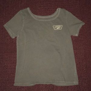 Army green Vans short sleeve shirt. Size M